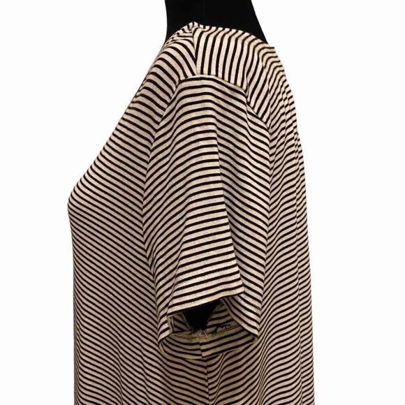 Old Navy Black and White Short Sleeve T-Shirt Dress Sz L - Picture 6 of 11